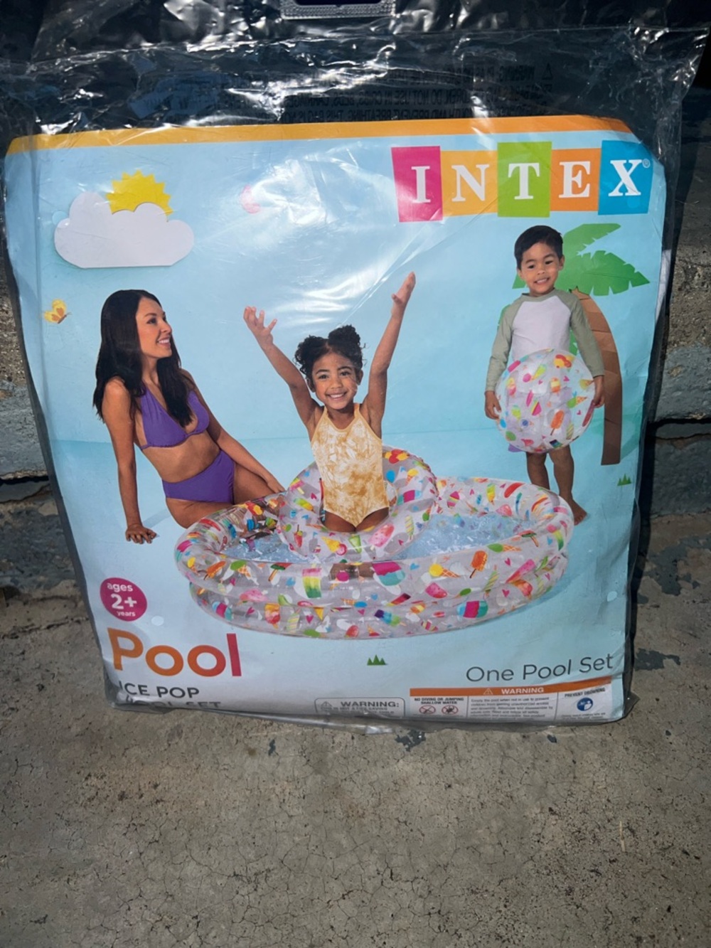 Intex Ice Pop Inflatable Kids Pool - Multicolor